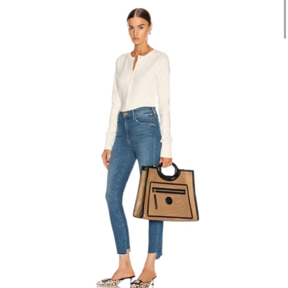 Mother "The Stunner" Two Step Fray High Rise Wash Girl Crush Size 25